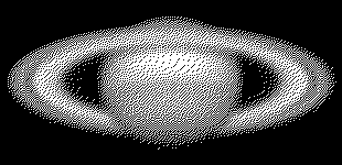 Simulation de la gravure d'une image de Saturne